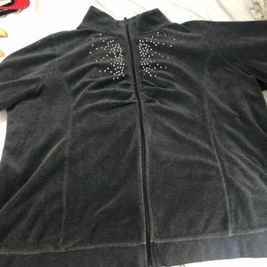 Grey velvet Lane Bryant sweater 18/20.